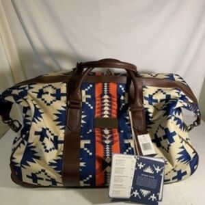 Stylish Blue and Brown Men's Bag